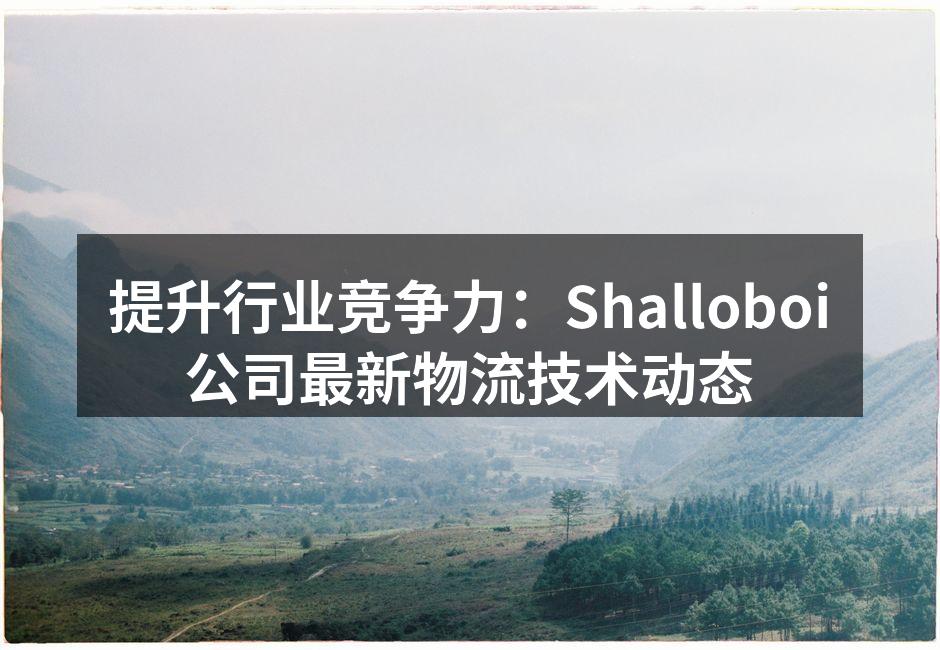 Shalloboi最新物流技术应用展示